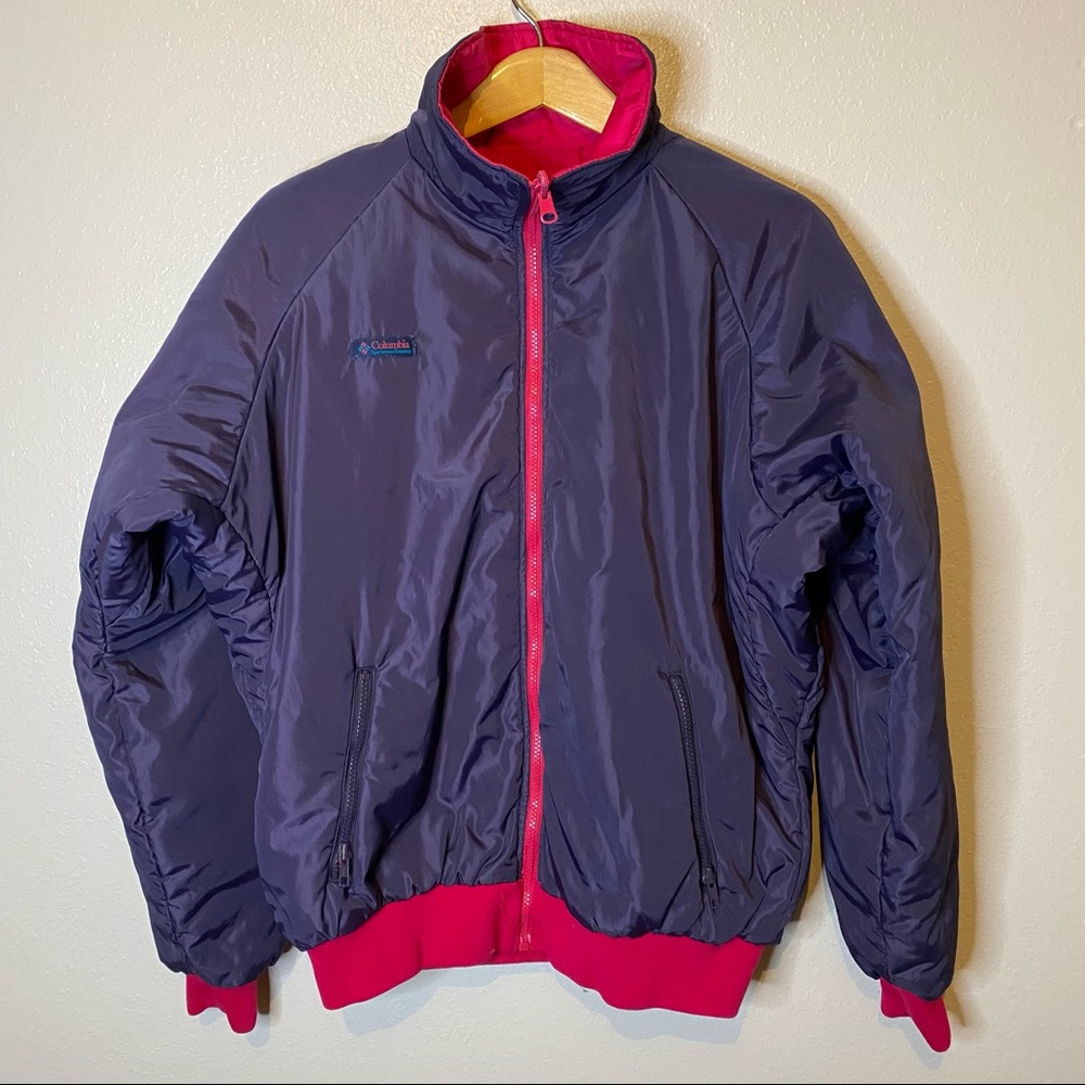 Vintage Columbia Reversible Bomber Jacket